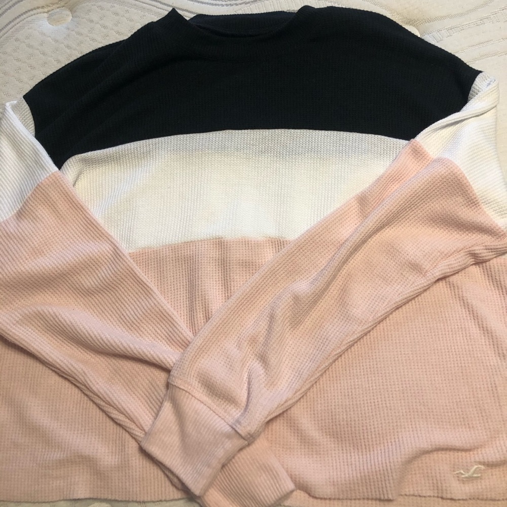 Hollister long sleeve crop top